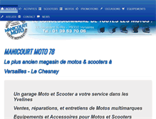 Tablet Screenshot of manicourt-moto.fr